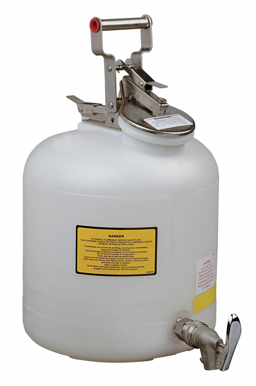 Disposal Can 5 gal White Polyethylene