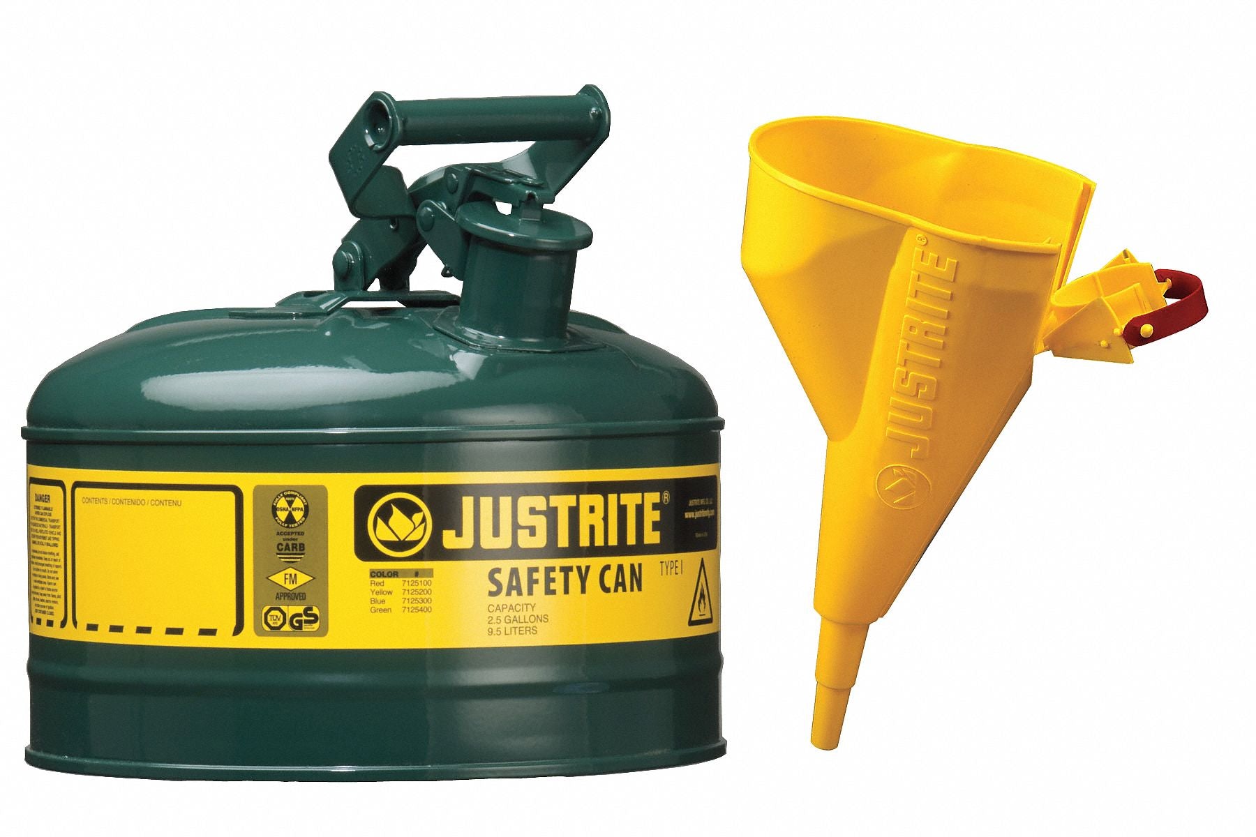 Type I Safety Can 1 gal Green 11In H