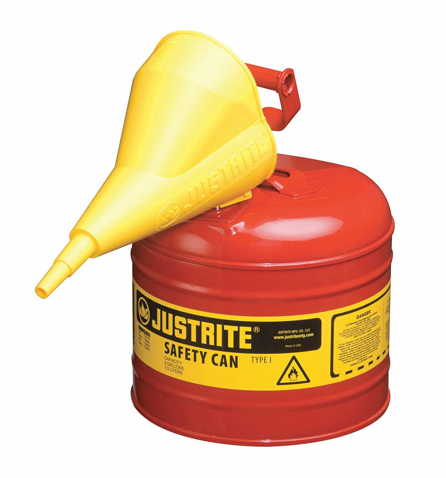 Type I Safety Can 2 gal Red 13-3/4In H