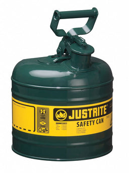 Type I Safety Can 2 gal Green 13-3/4In H