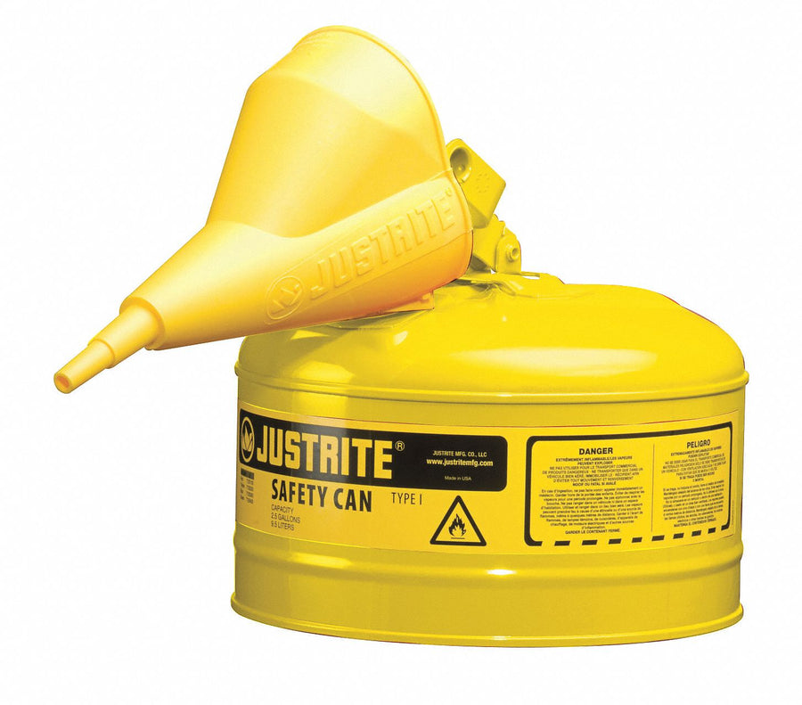 Type I Safety Can 2-1/2 gal Yellow