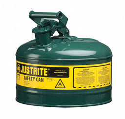 Type I Safety Can 2.5 gal Green 11.5In H