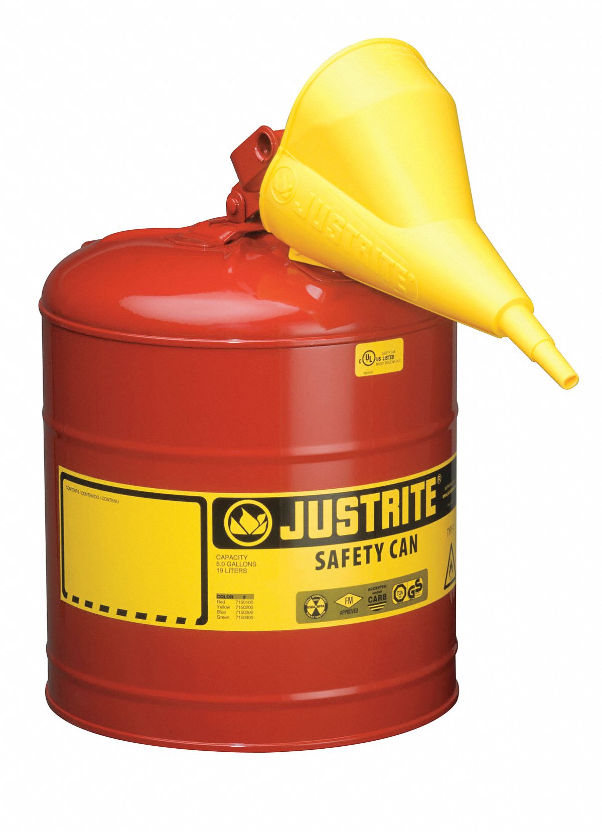 Type I Safety Can 5 gal Red 16-7/8In H