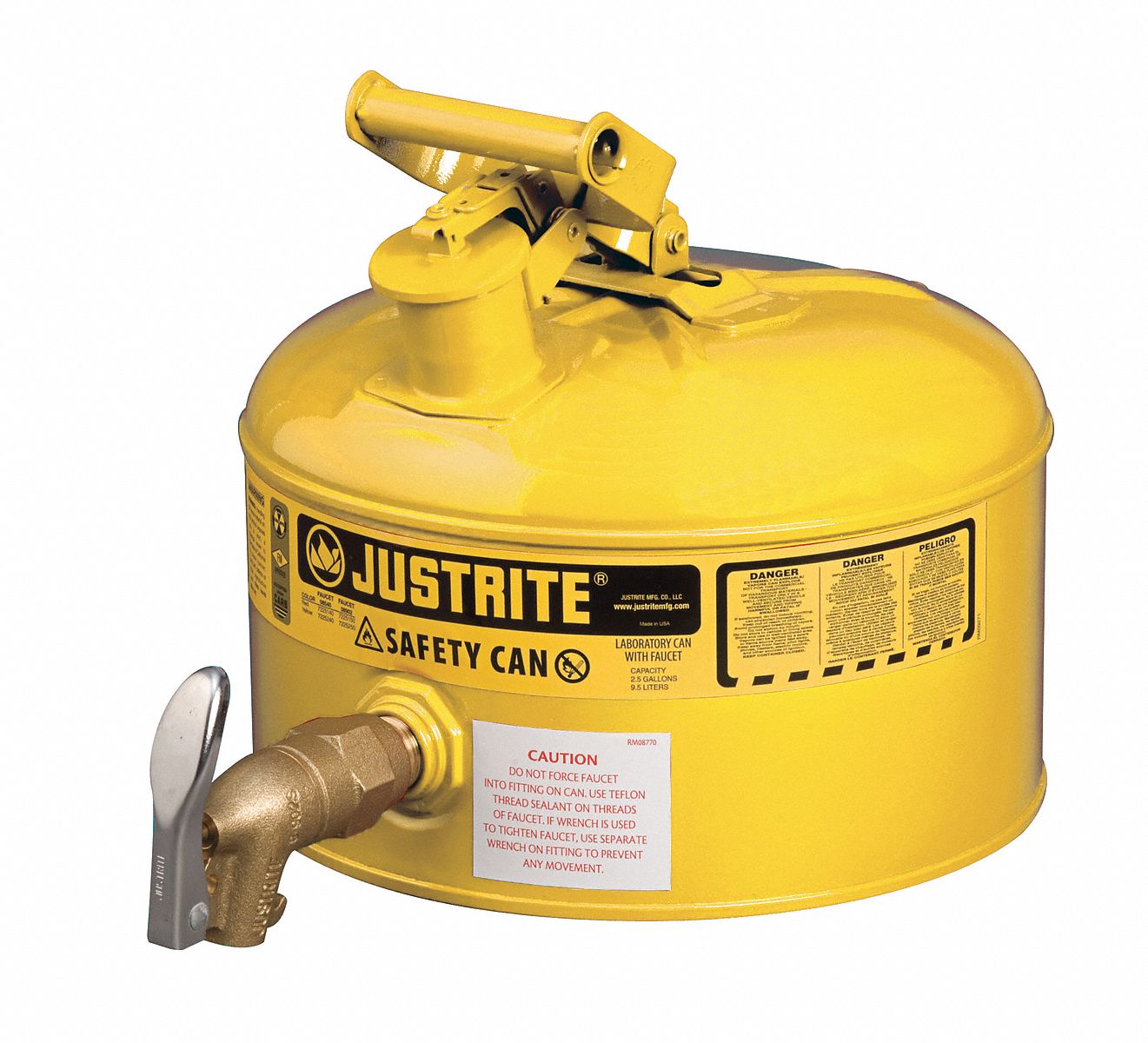 Type I Safety Can 2-1/2 gal Yellow