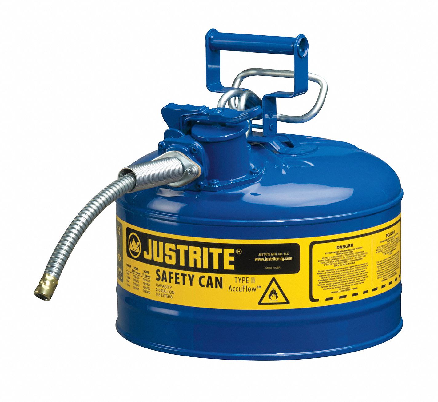 Type II Safety Can Blue 12 in H