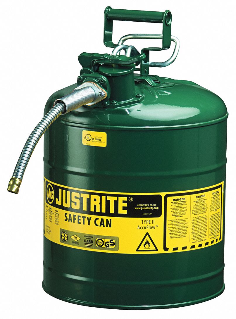 Type II Safety Can Green 17-1/2 in H