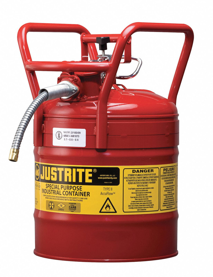 Type II DOT Safety Can Red 17-1/2 in H