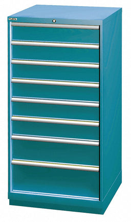 Mod Drwr Cab 59-1/2 H 8 Drwr Clssc Blue
