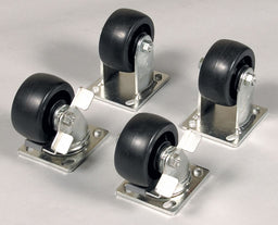 CasterSet 4in-Dia Black 1 600lb 1PK
