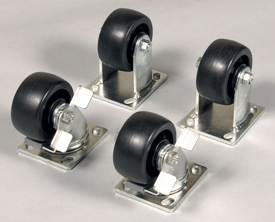 CasterSet 4in-Dia Black 1 600lb 1PK