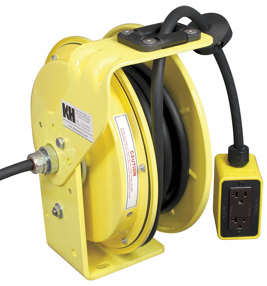 Cord Reel 25ft 12 AWG Receptacle 120VAC