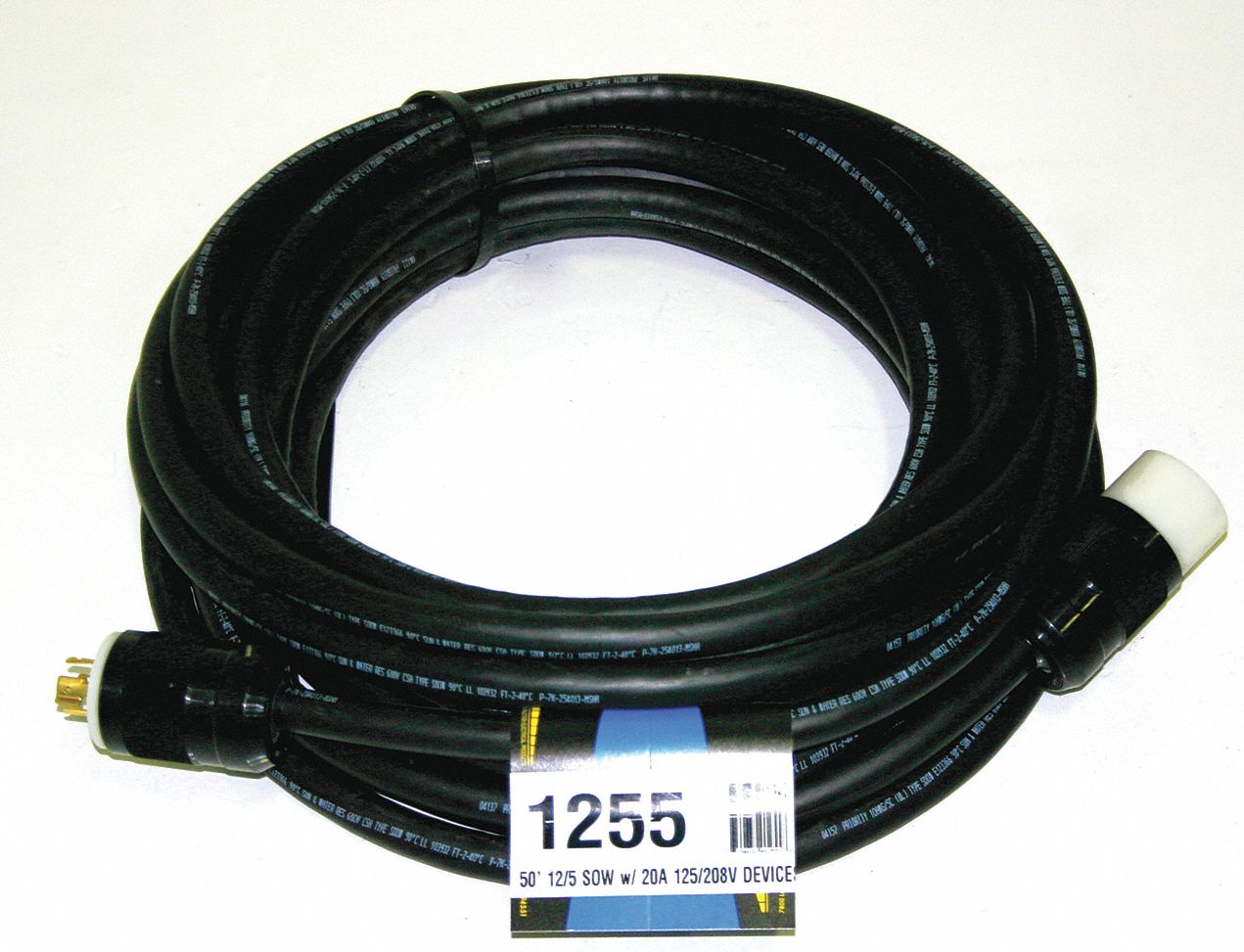 Extension Cord 50ft 12Ga 20A SOW Blk