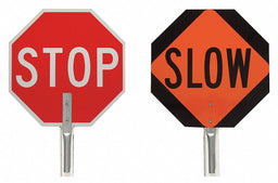 Traffic Control Paddle 18 H 18 W Alum