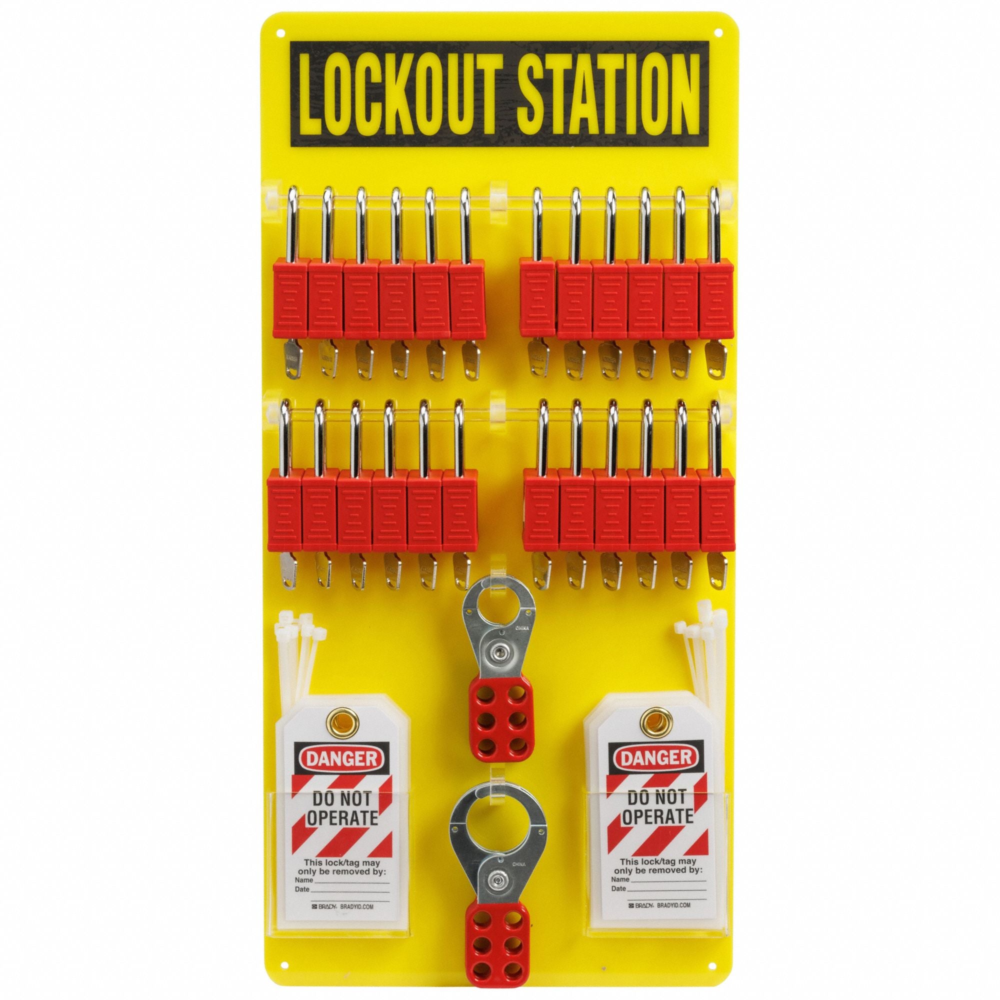 Lockout Station 0.035 D 23.5 H 11.5 W