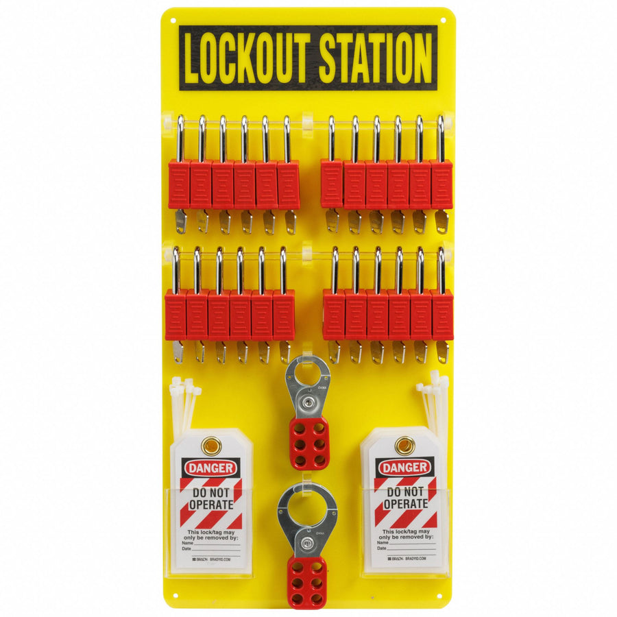 Lockout Station 0.035 D 23.5 H 11.5 W