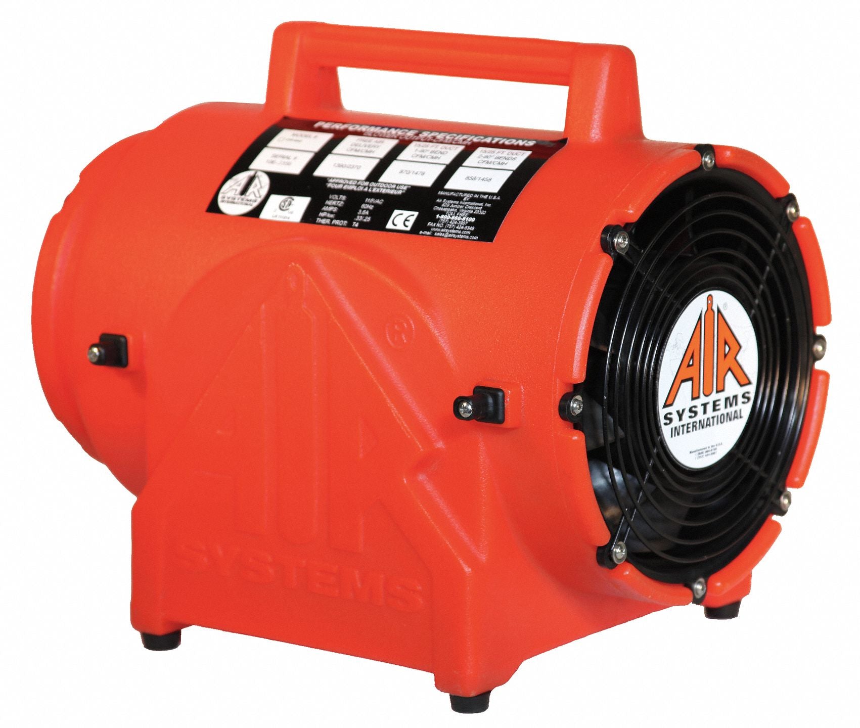 Confined Space Fan Red 11 W