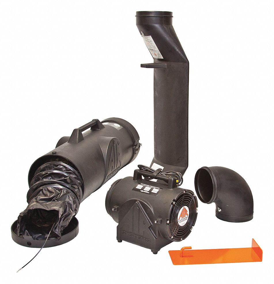 Confined Space Fan Kit Black 11 W