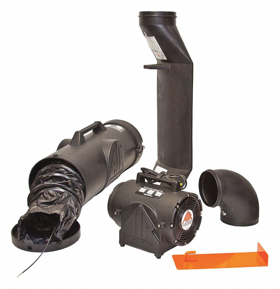 Confined Space Fan Kit Black 11 W