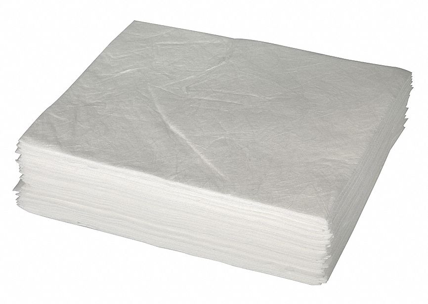 Absorb Pad Oil-Based Liquids White PK50
