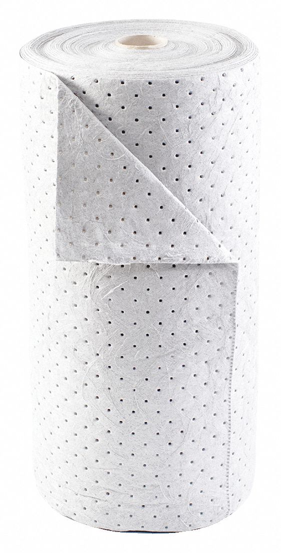 Absorbent Roll Oil-Based Liquids White