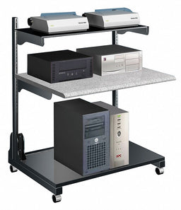 Medical Workstation 42 in H Black/Gray