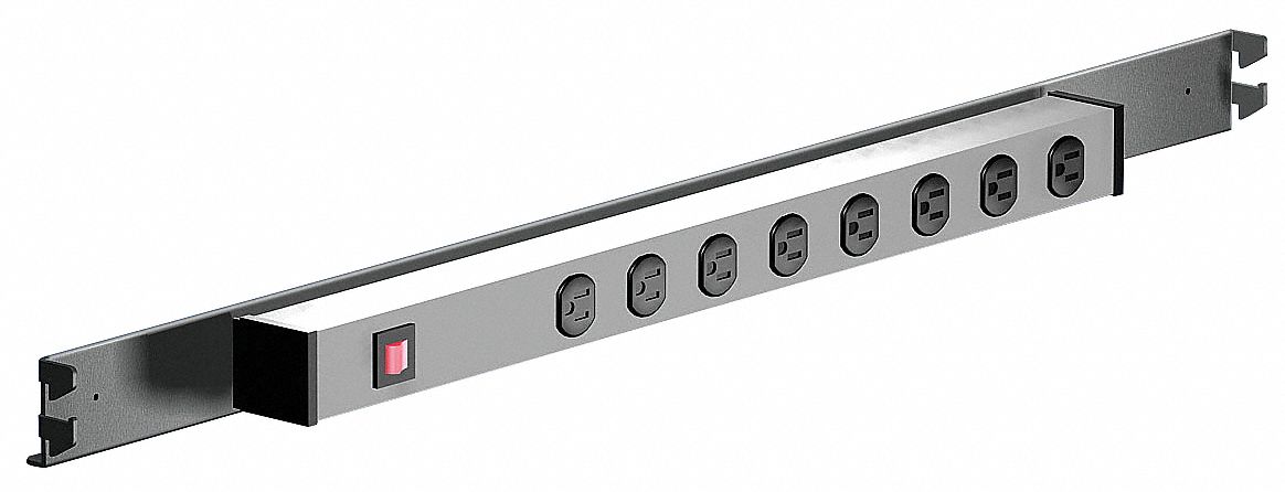 Power Strip 35 1/8 in H Gray
