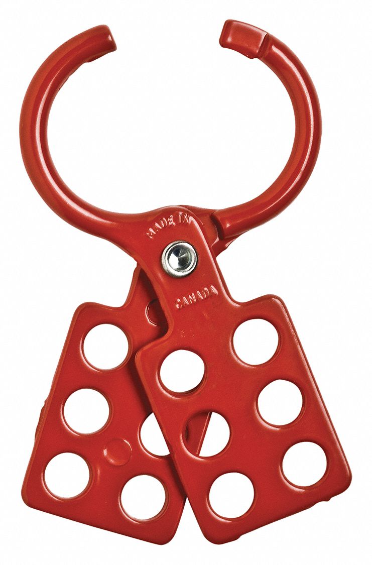Lockout Hasp Standard 6 Lock Red