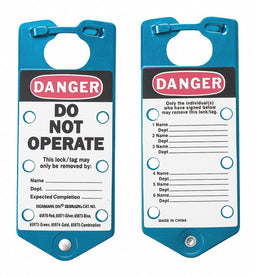 Lockout Hasp 6 Lock Blue PK5