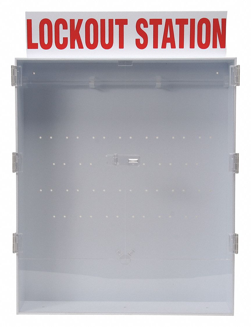 Lockout Station Unfilled Red/White