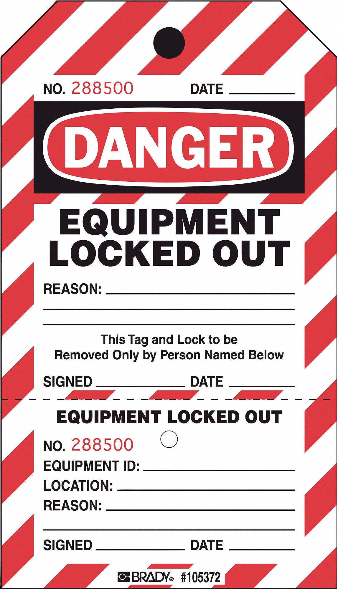 Danger Tag 7-1/2 x 4 In Plstc PK25