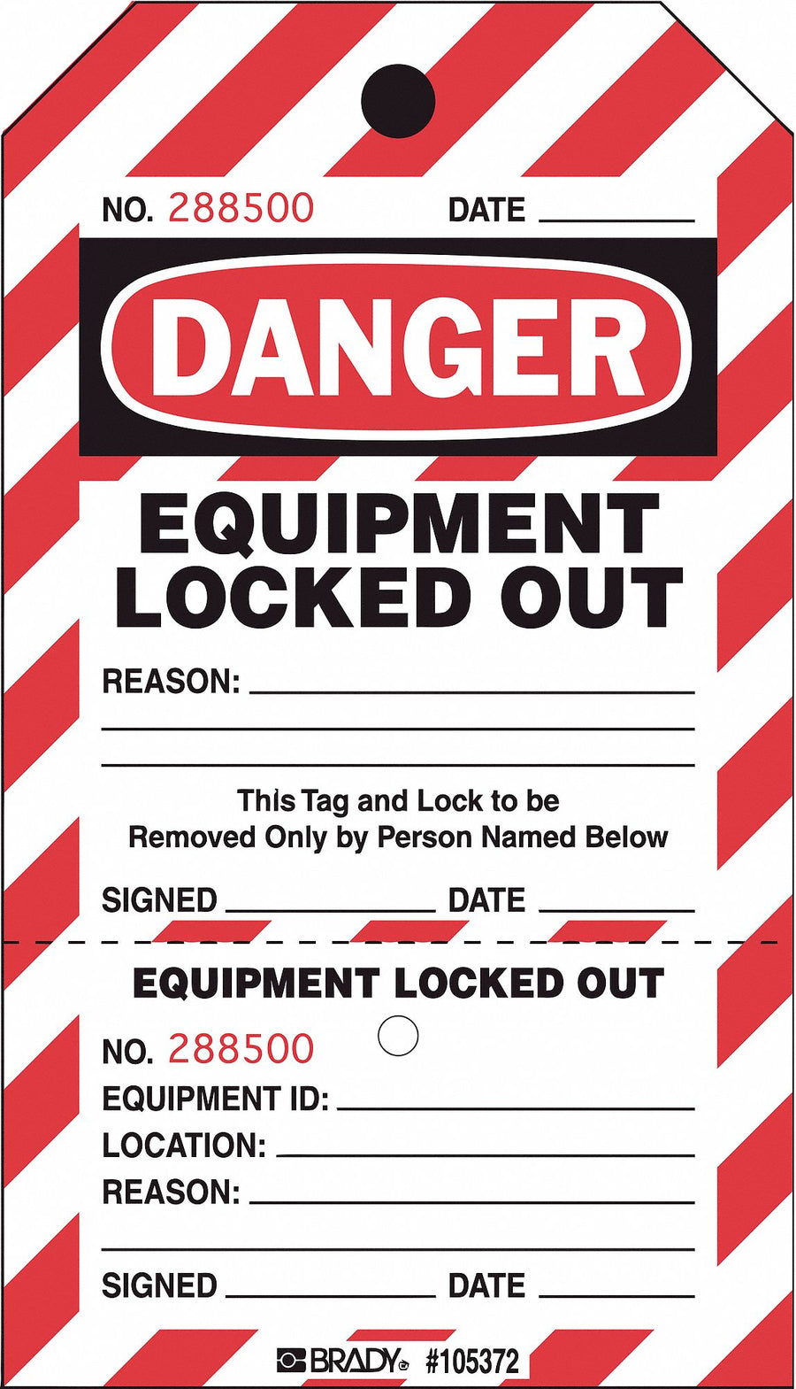 Danger Tag 7-1/2 x 4 In Plstc PK25