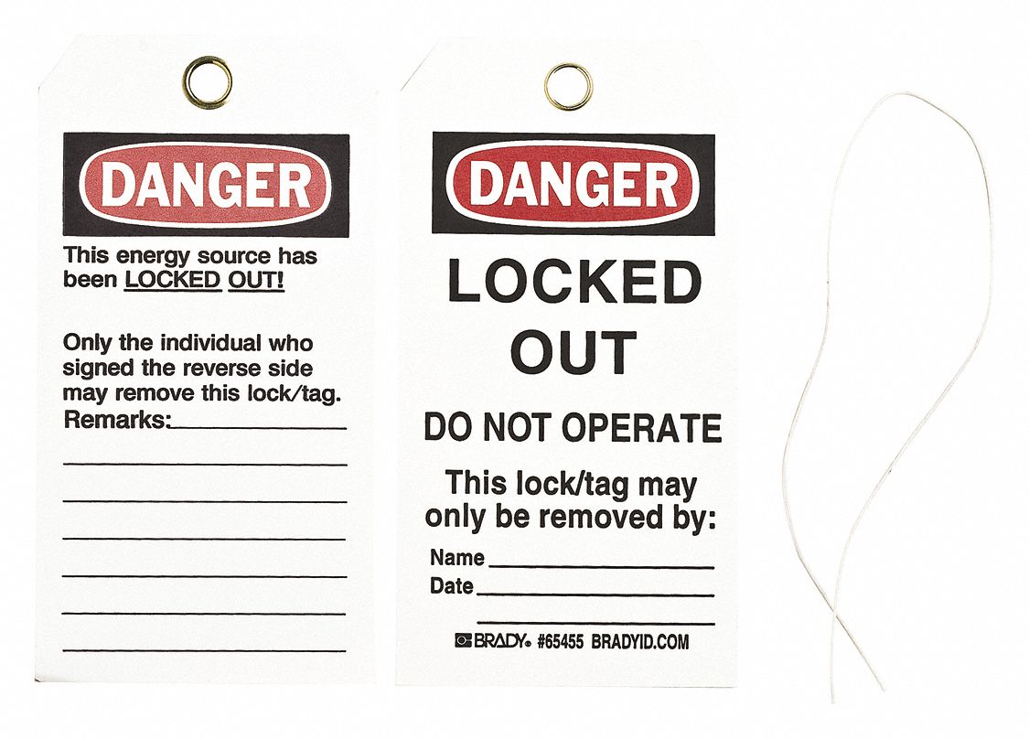 Danger Tag 5-3/4 x 3 In Cardstock PK25