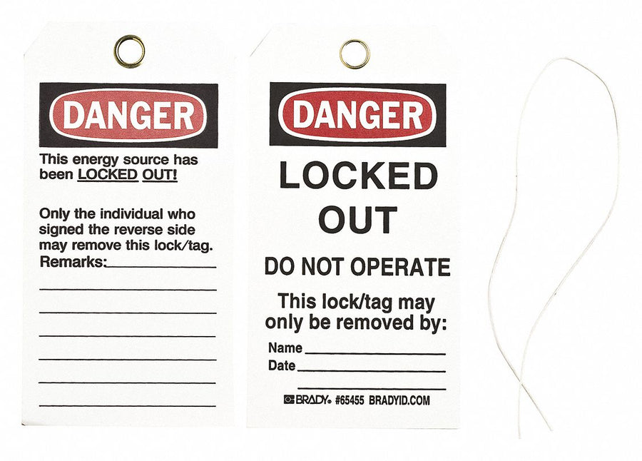 Danger Tag 5-3/4 x 3 In Cardstock PK25