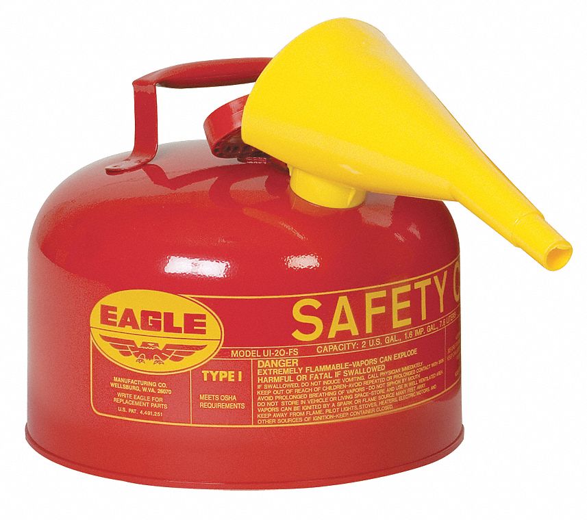 Type I Safety Can 2-1/2 gal Red