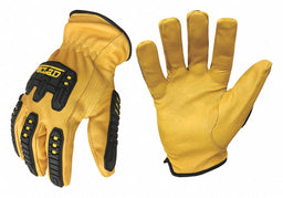 J5013 Leather Gloves Camel Brown M PR