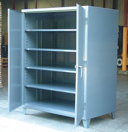 Strg Cab 72 x60 x36 DrkGry 4Shlv