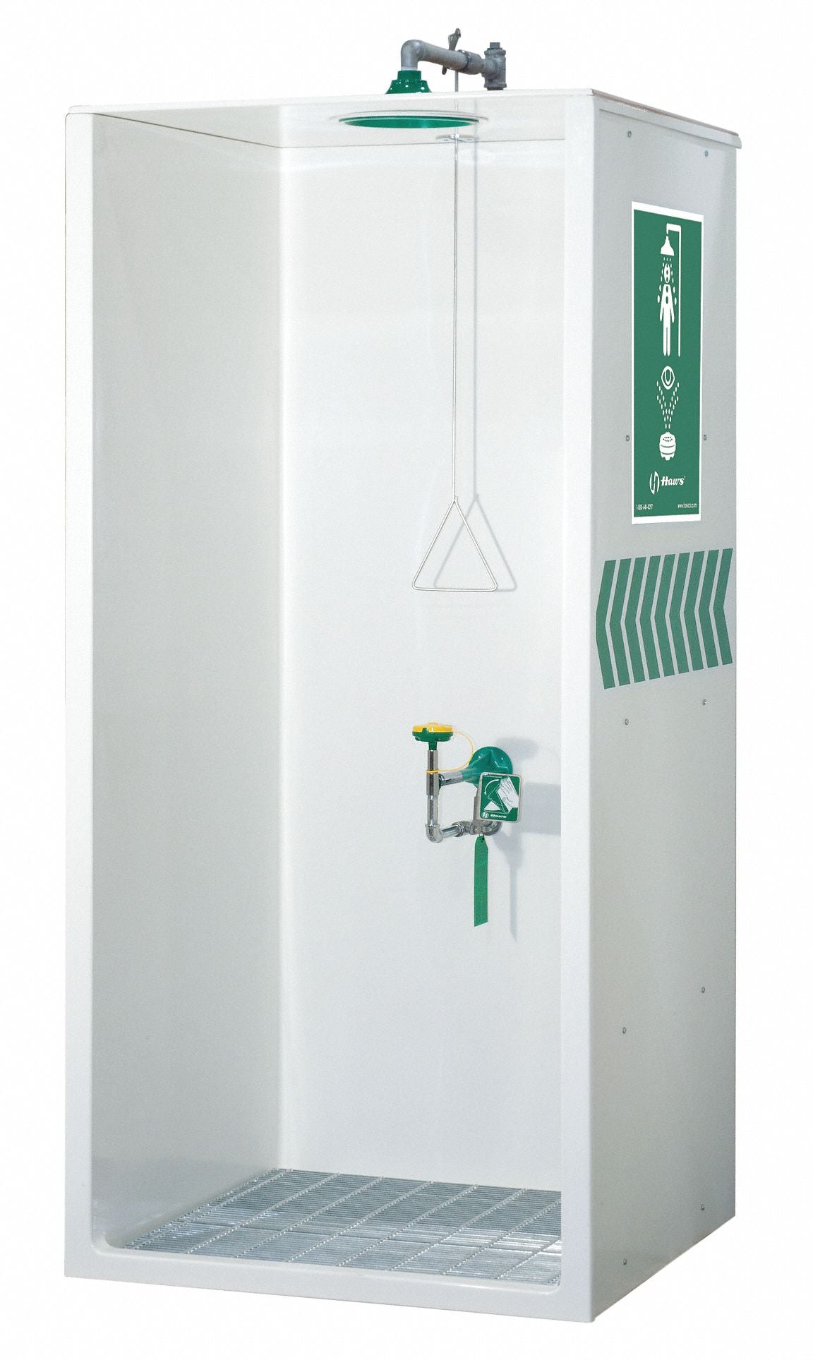Shower/Eyewash Booth Combination