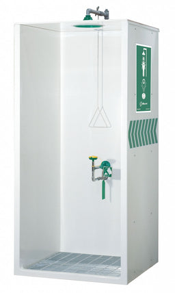 Shower/Eyewash Booth Combination