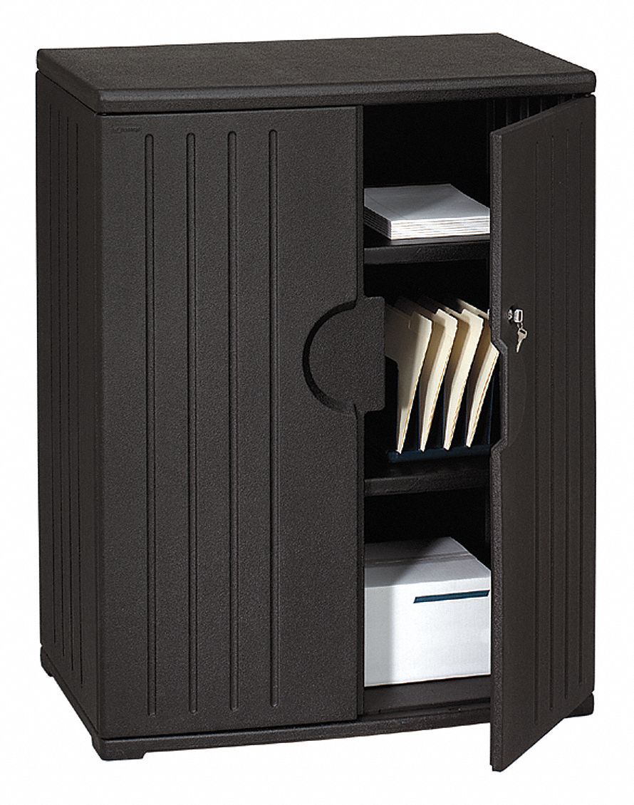 Storage Cabinet 46 in H Black