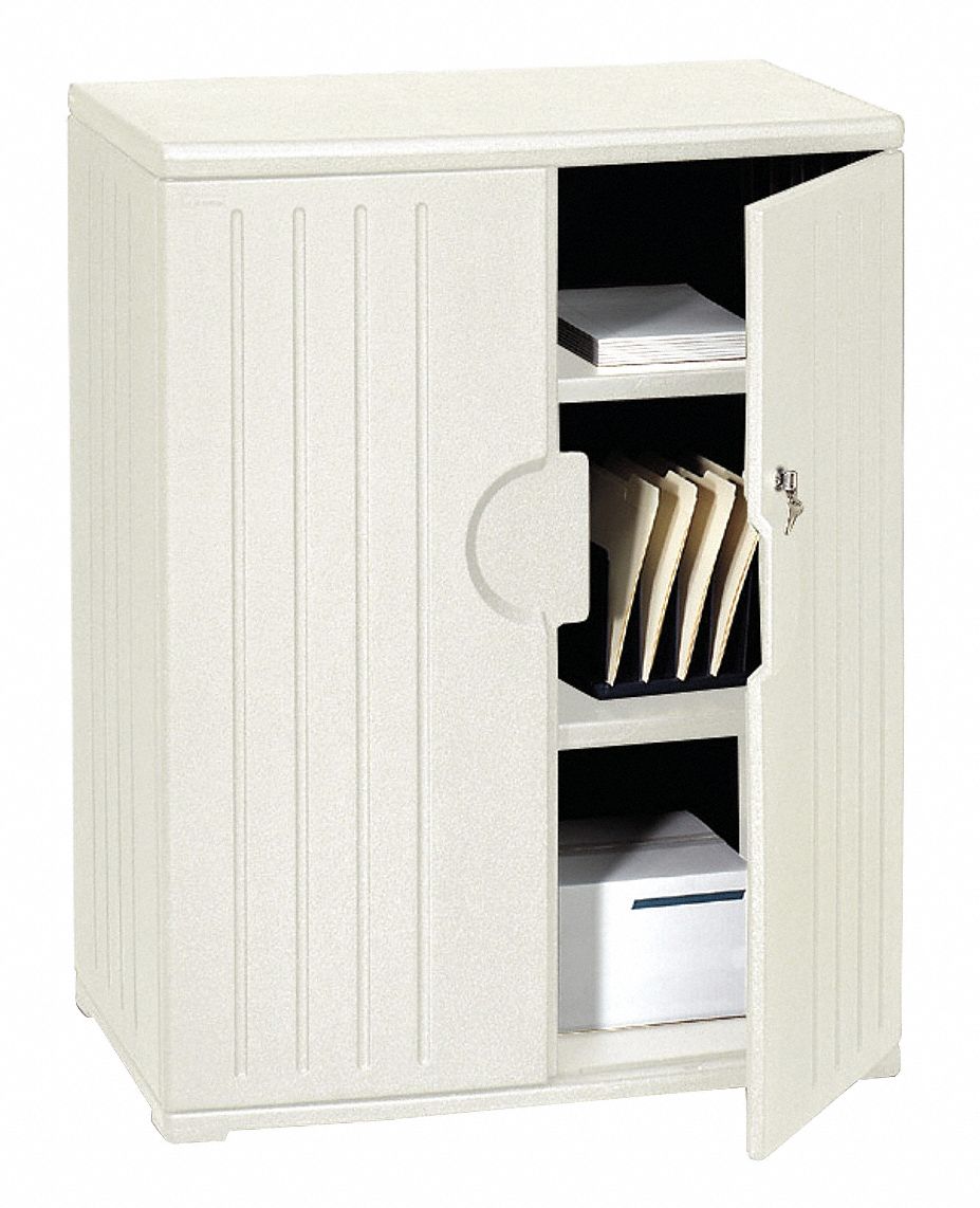 Storage Cabinet 46 in H Platinum Granite