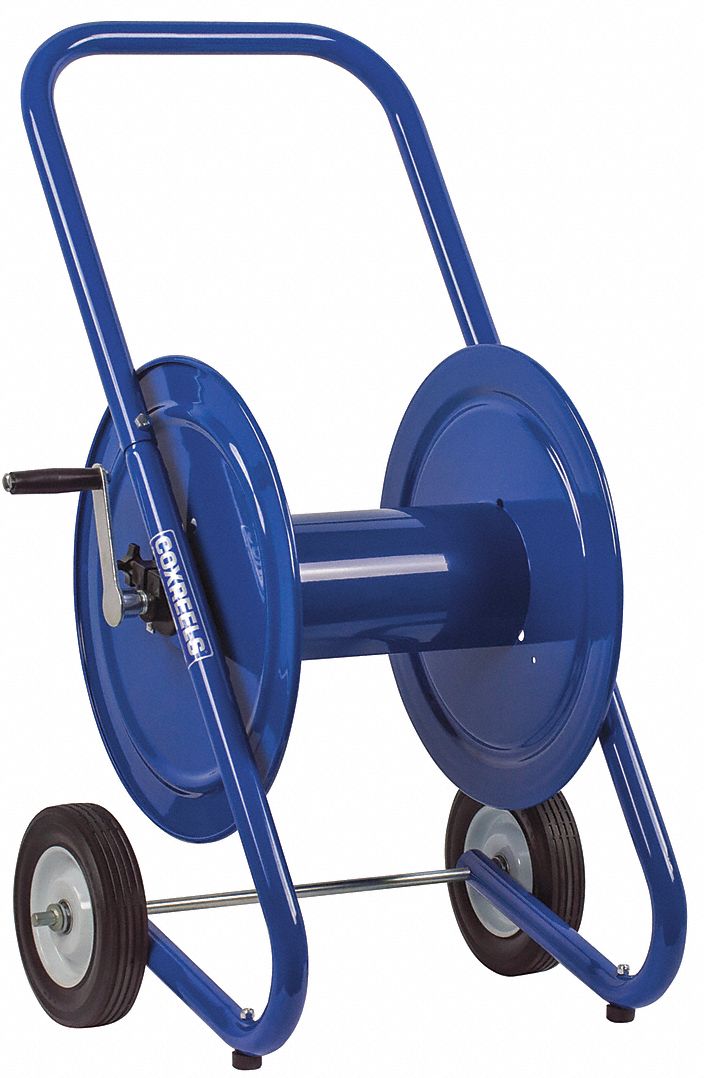 Hand Crank Hose Reel 225 ft 3/8 ID Blue