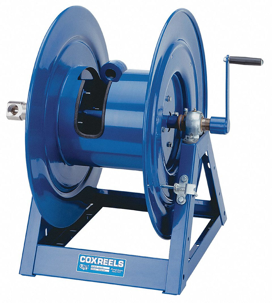 Hand Crank Hose Reel 150 ft 1 ID Blue
