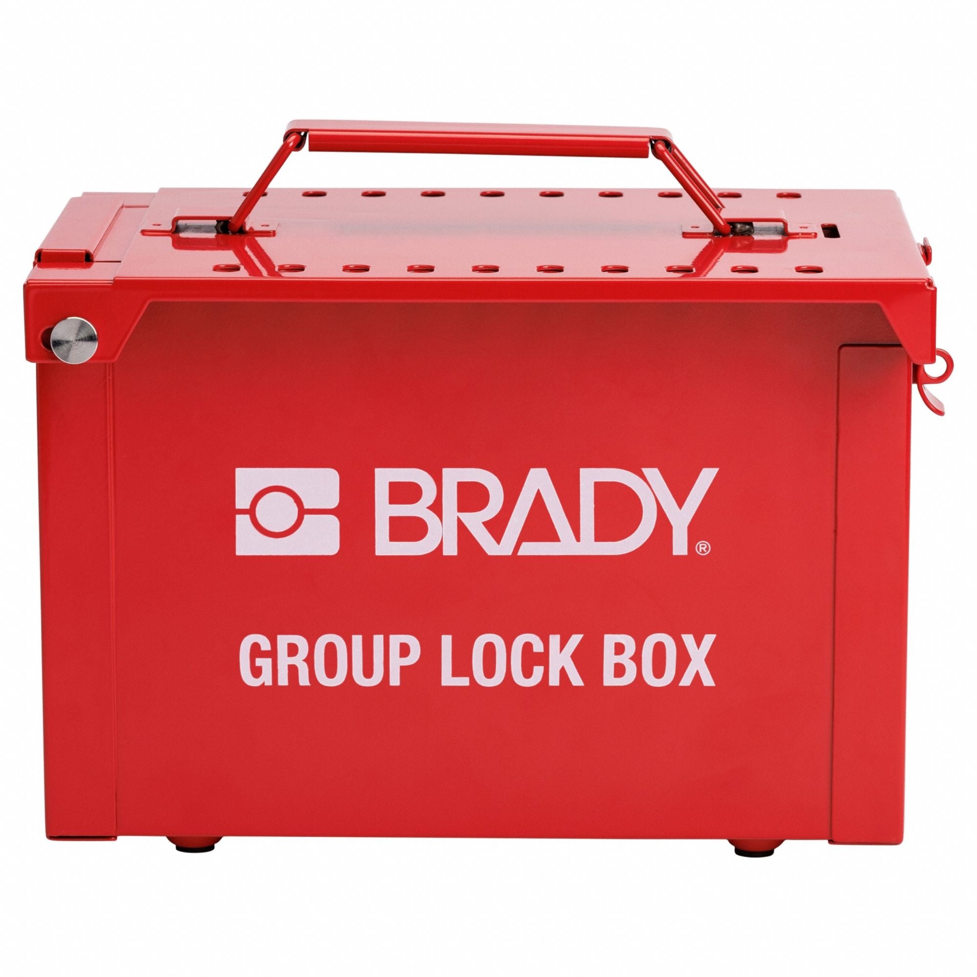 Group Lockout Box 9 in H Red