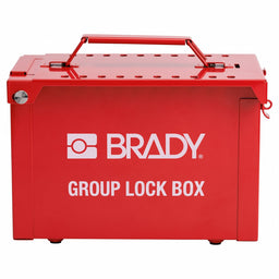 Group Lockout Box 9 in H Red