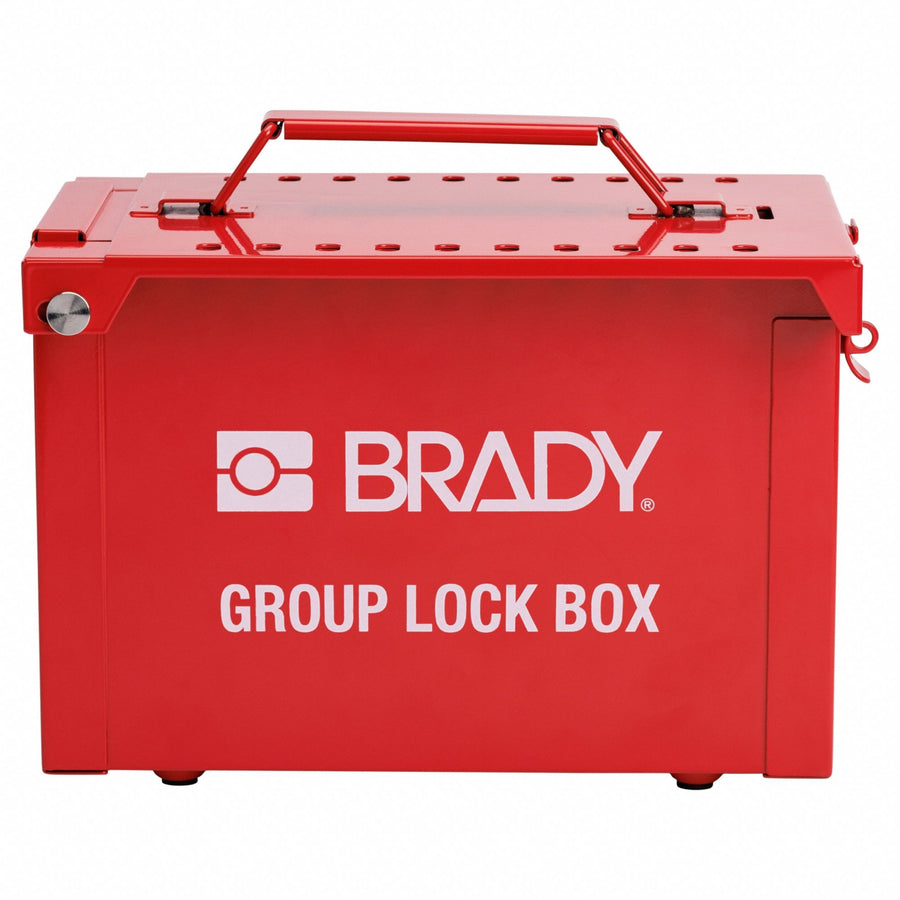 Group Lockout Box 9 in H Red