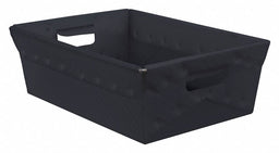 Nesting Ctr Blk Solid Corrug HDPE PK5