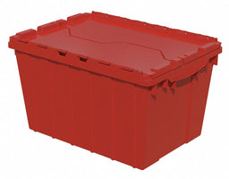 F8959 Attached Lid Ctr Red Solid Ind Grd Poly