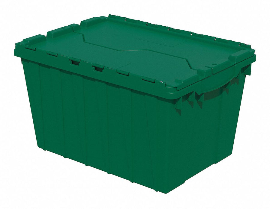 F8959 Attached Lid Ctr Green Solid IndGrdPoly