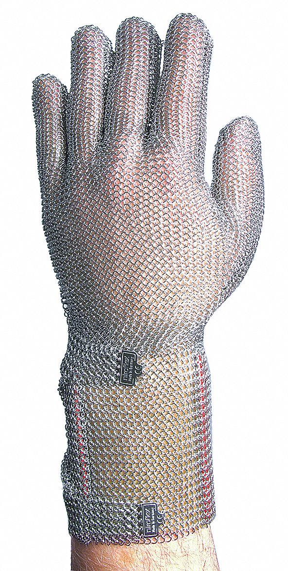 G4017 Chainmail Cut-Resist Glove L/9 Silver