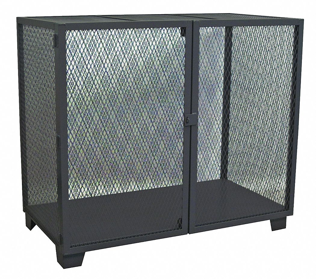 Open Storage Cabinet 54 H 60 W Black